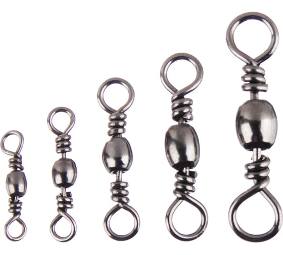 Изображение товара Набор вертлюгов AZOR FISHING классик, 10шт, №6,№8, №10, №12, №14 AZOR 148-071