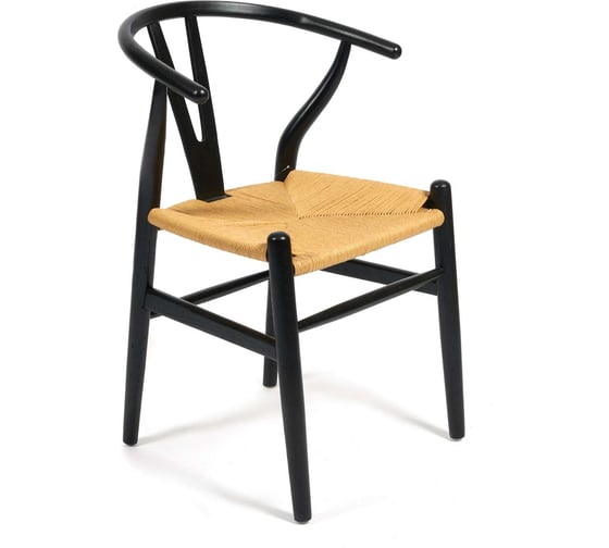 Изображение товара Стул Tetchair Wishbone (mod.cb2212) дерево вяз, 57x50.5x79.5, черный 13904