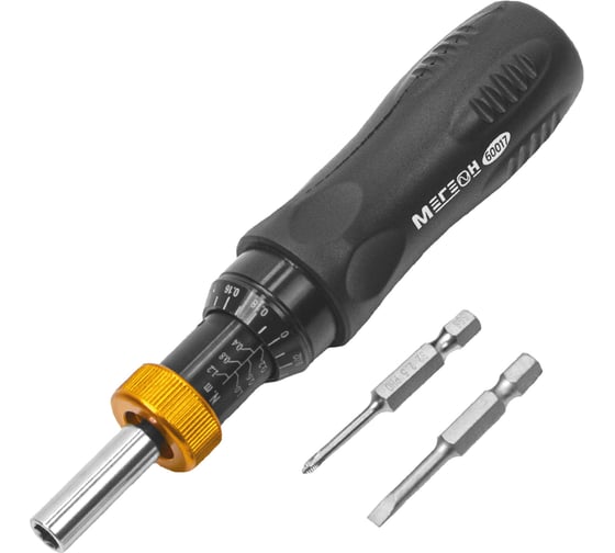 Изображение товара Отвертка МЕГЕОН динамометрическая 0,2 ... 1,2 Нм 60017 к0000039386