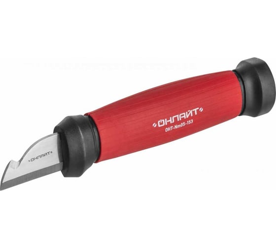 Изображение товара Нож ОНЛАЙТ 90 176 OHT-Nm05-153 (монтерский с выемкой,153 мм) 27298 90176