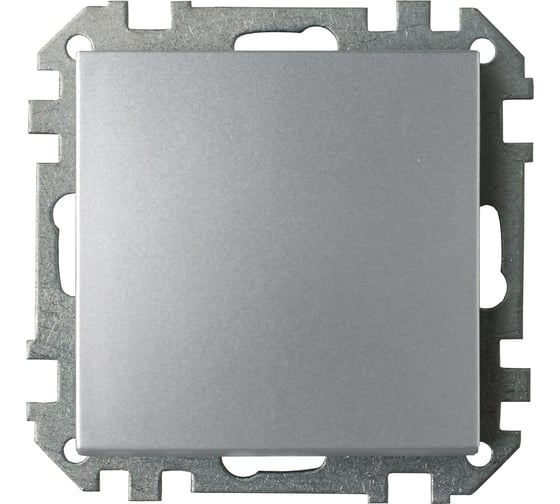 Изображение товара Механизм 1-клавишного выключателя Bylectrica СУ серия СТИЛЬ, С110-525 серебро