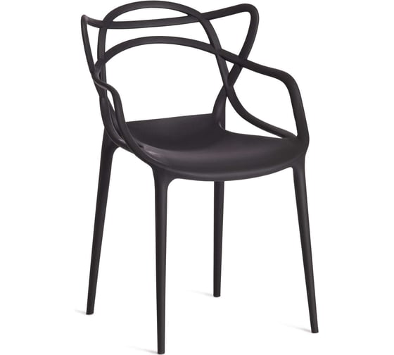 Изображение товара Стул Tetchair cat chair (mod. 028) пластик, 54,5x56x84 см, черный, 1 шт. в упаковке 3010 19627