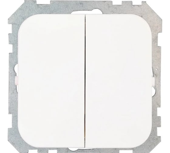 Изображение товара Механизм 2-клавишного выключателя Bylectrica СУ серия ГАРМОНИЯ, белый С56-476