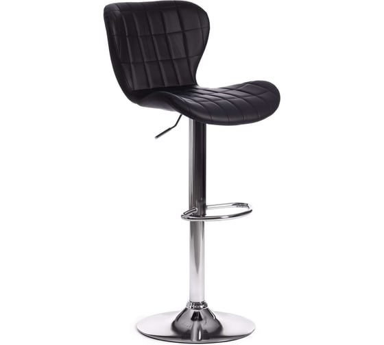 Изображение товара Барный стул Tetchair Avionic (mod. ky712a), 1 шт. в упаковке, металл/экокожа, 45x53x86-107 см, черный/хром 19764