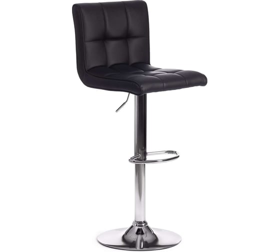 Изображение товара Барный стул Tetchair Barber (mod. ky711d), 1 шт. в упаковке, металл/экокожа, 43x50x92-103 см, черный/хром 19766