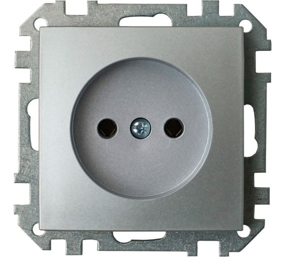 Изображение товара Механизм розетки Bylectrica серия СТИЛЬ, РС16-524 серебро