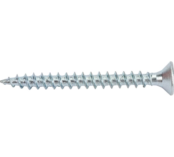Изображение товара Потайной универсальный шуруп Метизный двор 3,5x35, оцинкованный, 1000 шт. 4690441021724