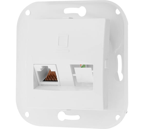 Изображение товара Механизм компьютерной розетки Bylectrica серия УЮТ, белый РК18-013