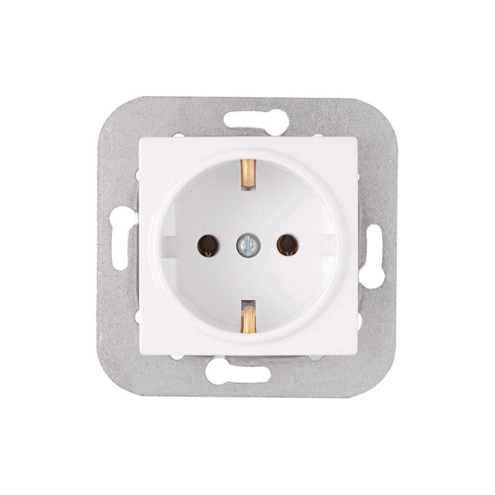 Изображение товара Механизм розетки с заземлением Bylectrica серия УЮТ белый RS16-530