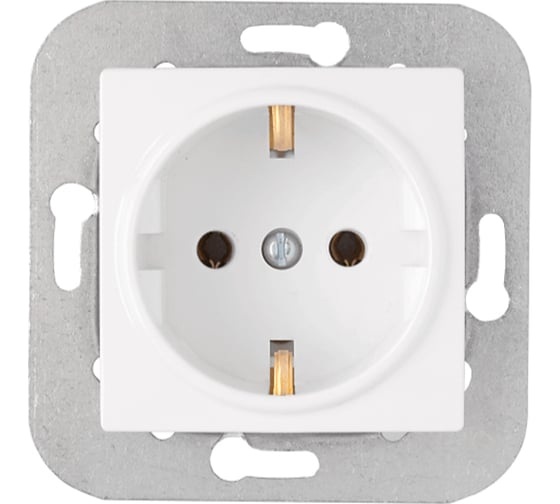 Изображение товара Механизм розетки с землей Bylectrica серия УЮТ, белый РС16-530