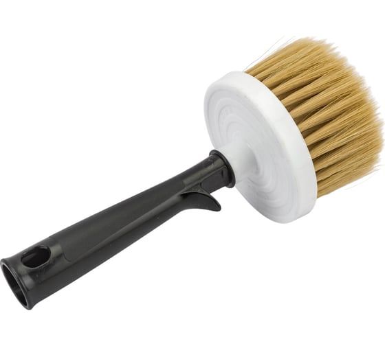 Изображение товара Маховая кисть DECOR d 80 мм, смешанная светлая щетина, пластиковая ручка 11612562