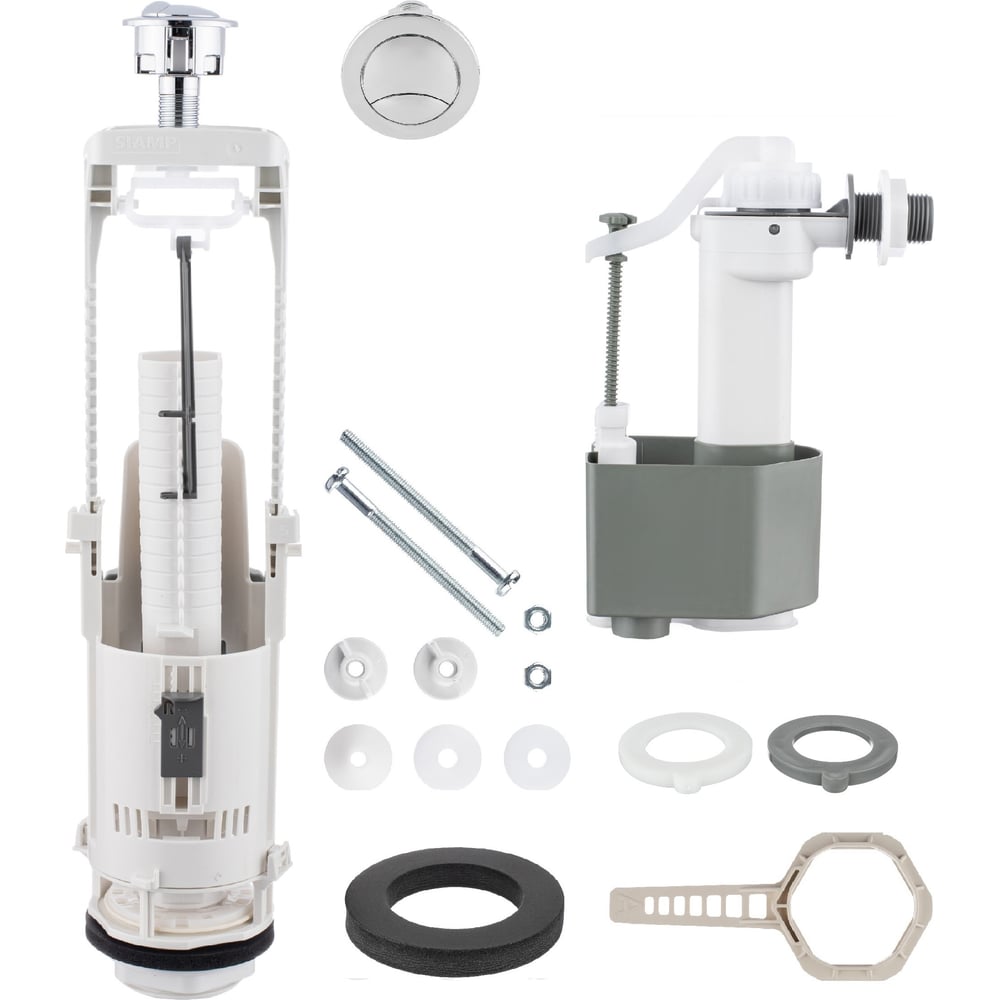 Изображение товара Двухрежимная боковая арматура SIAMP BRIO 573/753 ½ дюйма для системы смыва