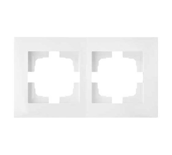 Изображение товара 2-местная рамка Bylectrica серия НОВЫЙ СТИЛЬ, белый ЮЛИГ.735212.552