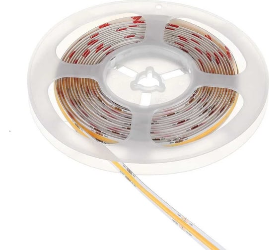 Изображение товара Светодиодная лента GTV LED COB, 320 д/м, 8,7W, 12V, IP20, теплый белый, открытая LD-COB12V-20-CB  LD-COB12V-20-CBN