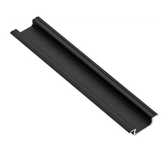 Изображение товара Врезной профиль GTV PA-GLAX-AL 22х6х2000, алюминиевый, для светодиодной ленты, черный PA-GLAX-AL-20M