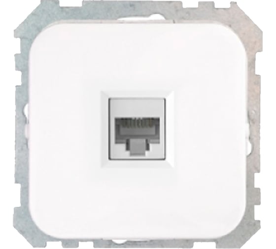 Изображение товара Механизм компьютерной розетки Bylectrica серия ГАРМОНИЯ ЛЮКС, белый РК18-008 з
