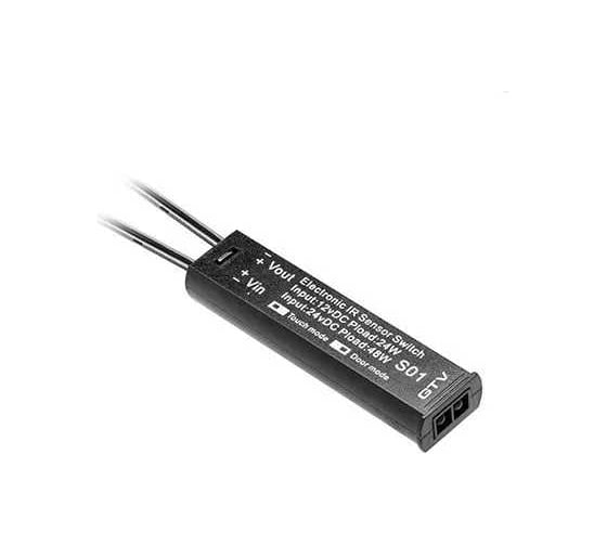 Изображение товара Сенсорный датчик движения GTV универсальный, 12V, черный, с встроенным диммером GTV AE-WBCUNI-10DIM