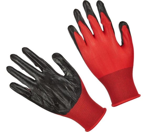 Изображение товара Защитные нейлоновые перчатки с нитриловым обливом ООО Комус 12 пар 1387948