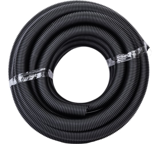 Изображение товара Гофрированная труба ЭРА ПНД черный d 50мм с зонд. легкая 20м Б0036829