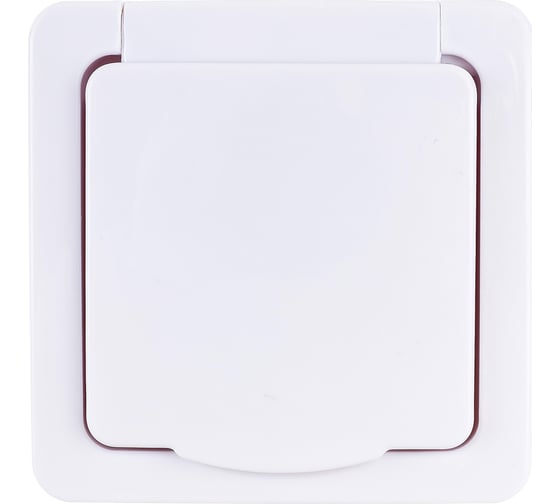 Изображение товара Одноместная розетка IEK с заземляющим контактом, с крышкой, для открытой установки РСб20-3-ГПБб IP54 ERMP12-K01-16-54-EC