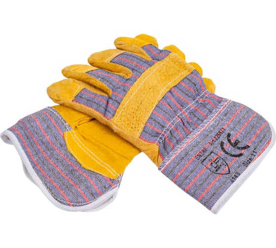 Изображение товара Зимние меховые рабочие краги БЕРТА спилковая кожа, размер XL 192