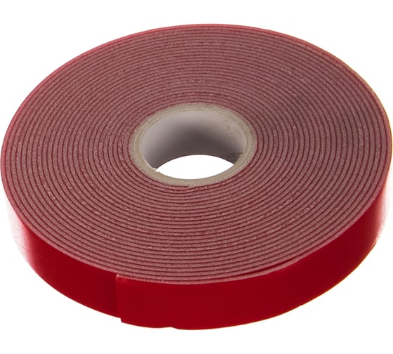 Изображение товара Двусторонняя клейкая лента 15мм х 5м профессиональная красная Megapower 659445