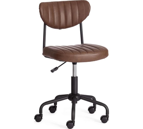 Изображение товара Кресло Tetchair slim искусственная кожа, dark brown (темно-коричневый) 20199