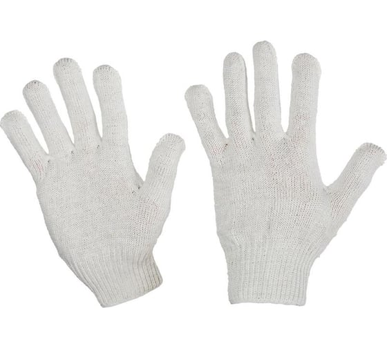 Изображение товара Защитные трикотажные перчатки ООО Комус без пвх, 4 нити, 10 класс, 10пар 678212