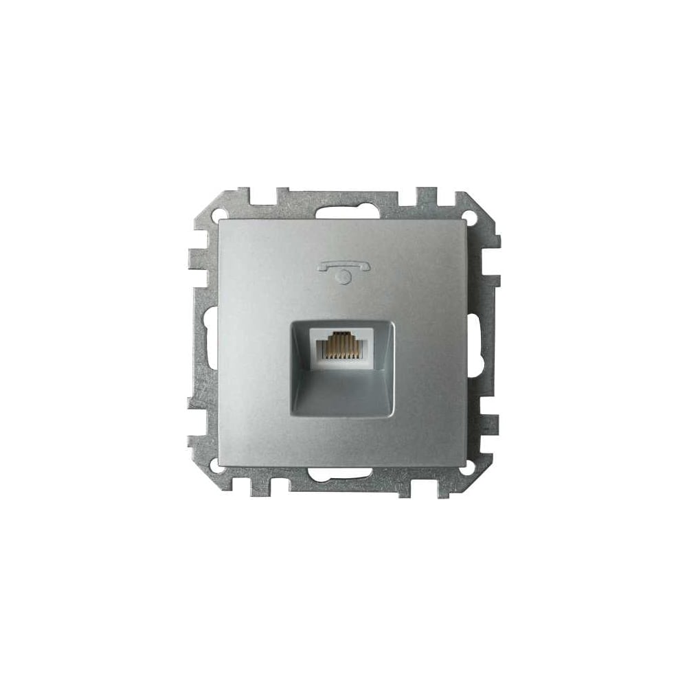 Изображение товара Механизм телефонной розетки Bylectrica серии СТИЛЬ, белый ТР4-037