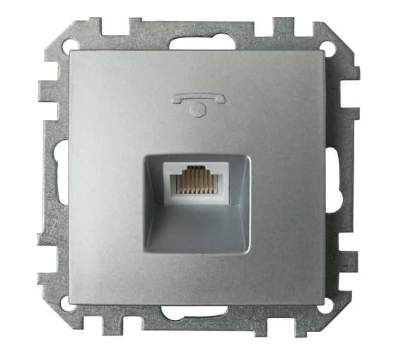 Изображение товара Механизм телефонной розетки Bylectrica серия СТИЛЬ, белый ТР4-037