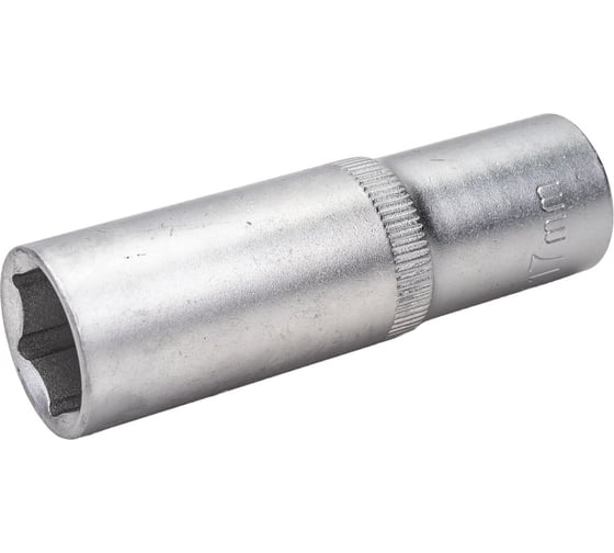 Изображение товара Головка торцевая 6-гранная 17 мм, 1/2", глубокая L=75 мм ROCKFORCE RF-5457717(11566)