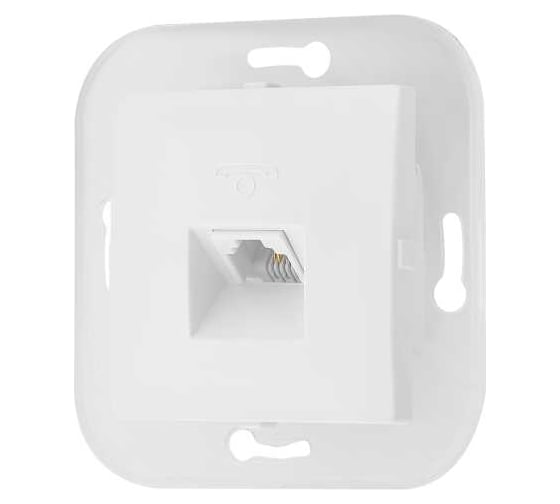 Изображение товара Механизм телефонной розетки Bylectrica серия УЮТ, белый ТР4-049