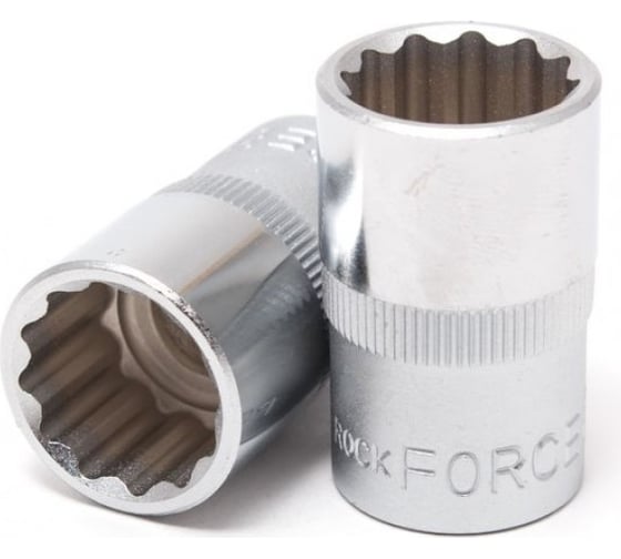 Изображение товара Головка торцевая 12-гранная 19 мм, 1/2", L=40 мм ROCKFORCE RF-54919(11703)