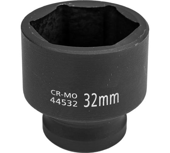 Изображение товара Головка торцевая 6-гранная ударная 32 мм, 1/2", L=45 мм ROCKFORCE RF-44532(803)