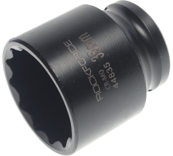 Изображение товара Головка торцевая 12-гранная ударная 35 мм, 1/2", L=60 мм ROCKFORCE RF-44835(28349)