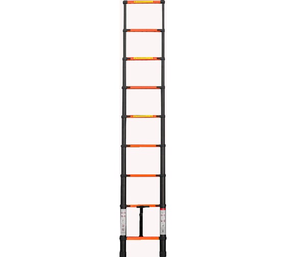 Изображение товара Телескопическая лестница ISMA алюминиевая бытовая 2.6м (9 ступ.) ISMA-UP260(56894)