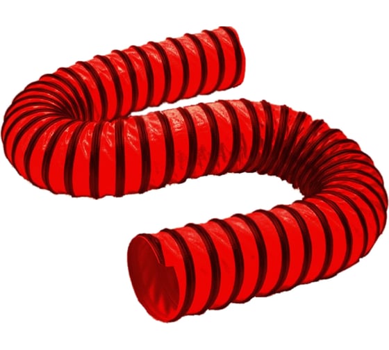 Изображение товара Воздуховод полиэфирный усиленный, красный PVC-F-300-H-110/10 110 мм, 10 м TEX FH-300-110/10R