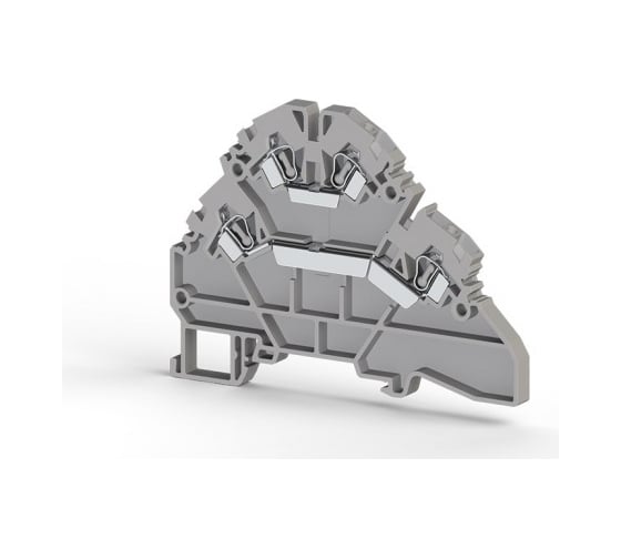 Изображение товара 2-х ярусный пружинный клеммник Klemsan, 2,5 мм.кв. (синий); YBK2,5-2F 30 шт. 0.0.0.3.316101