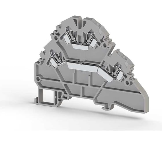 Изображение товара 2-х ярусный пружинный клеммник Klemsan, 2,5 мм.кв. (оранжевый); YBK2,5-2F 30 шт. 0.0.0.3.316107