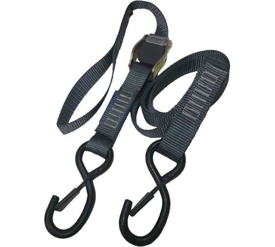 Изображение товара Стяжной ремень UVE 0,75/1,5 тн, 1,5 метра, 25 мм, S-крюк с фиксатором RS2-25-1500-moto