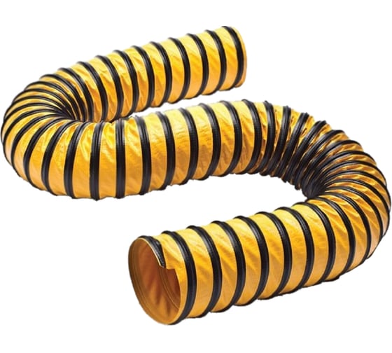 Изображение товара Воздуховод полиэфирный усиленный, желтый PVC-F-300-H-51/10 51 мм, 10 м TEX FH-300-51/10Y