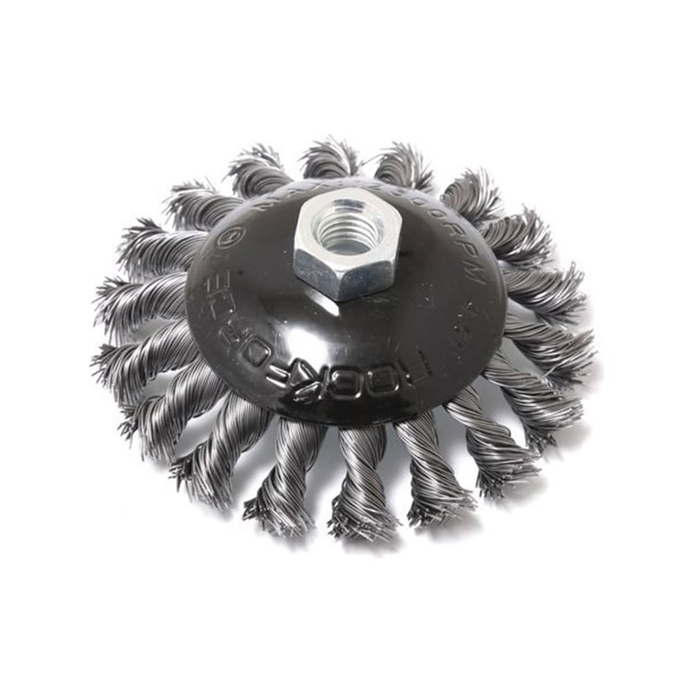 Изображение товара Дисковая кордщетка получаша 115 мм сталь витая М14 ROCKFORCE RF-BWD145