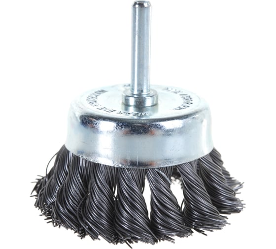Изображение товара Кордщетка чашеобразная стальная витая 65 мм, в блистере ROCKFORCE RF-BCR125(29066)