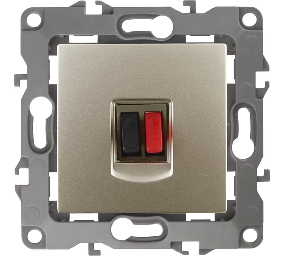 Изображение товара Аудио розетка ЭРА 12-3111-04 IP20, 12, шампань Б0027454