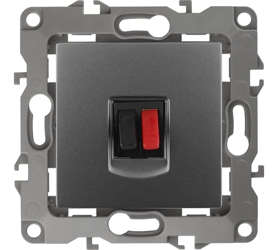 Изображение товара Аудио розетка ЭРА 12-3111-12 IP20, 12, графит Б0027457