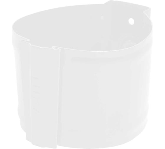 Изображение товара Круглый держатель трубы NIKA RAL 9003 белый, кирпич В0000019246