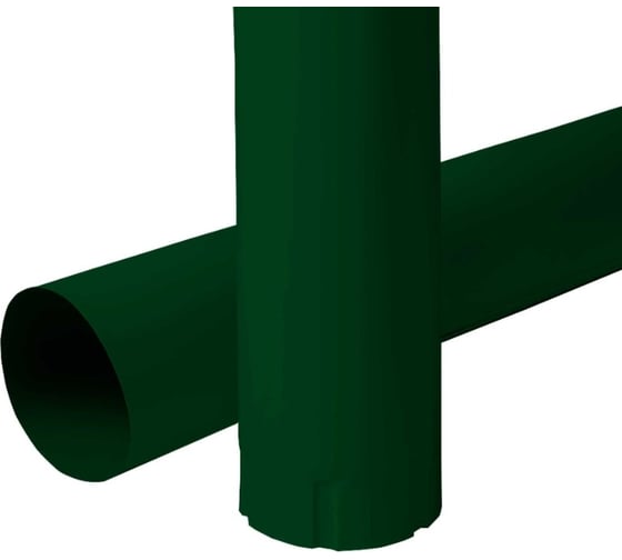 Изображение товара Водосточная круглая труба NIKA RAL 6005, 1 м, термопленка В0000043044