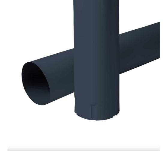 Изображение товара Водосточная круглая труба NIKA RAL 7024, 3 м, термопленка В0000043045