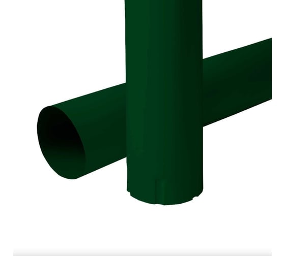 Изображение товара Водосточная круглая труба NIKA RAL 6005, 3 м, термопленка В0000043043