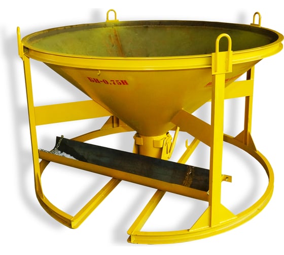 Изображение товара Бадья для бетона с лотком Промышленник БН-0,75Н